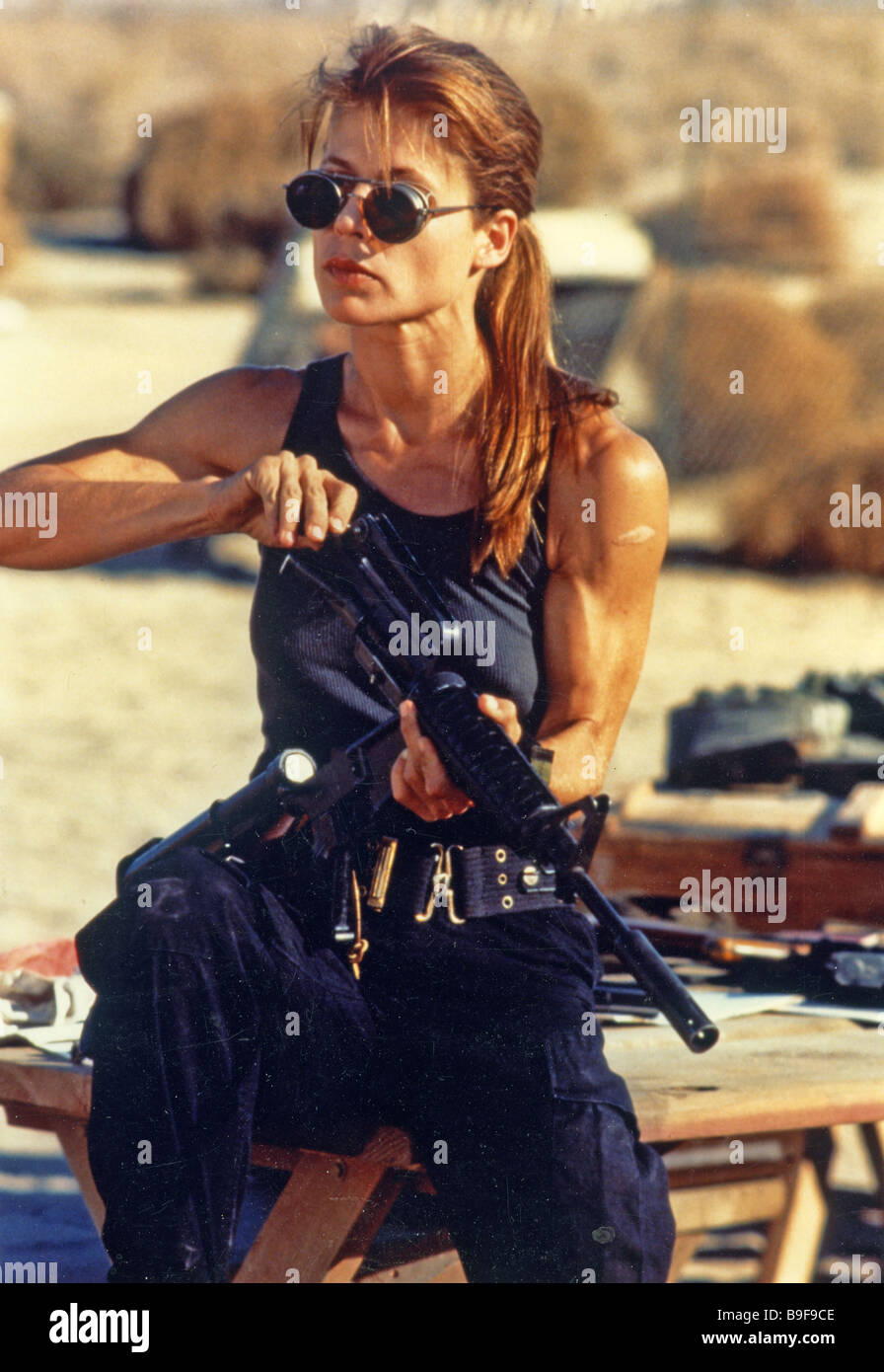 TERMINATOR 2: JUDGEMENT DAY 1991 Carolco Film mit Linda Hamilton Stockfoto
