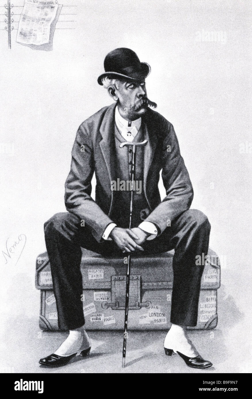 JAMES GORDON BENNETT Jr. - Inhaber des New York Herald, die Stanley gab den Befehl, "Livingstone zu finden" Stockfoto