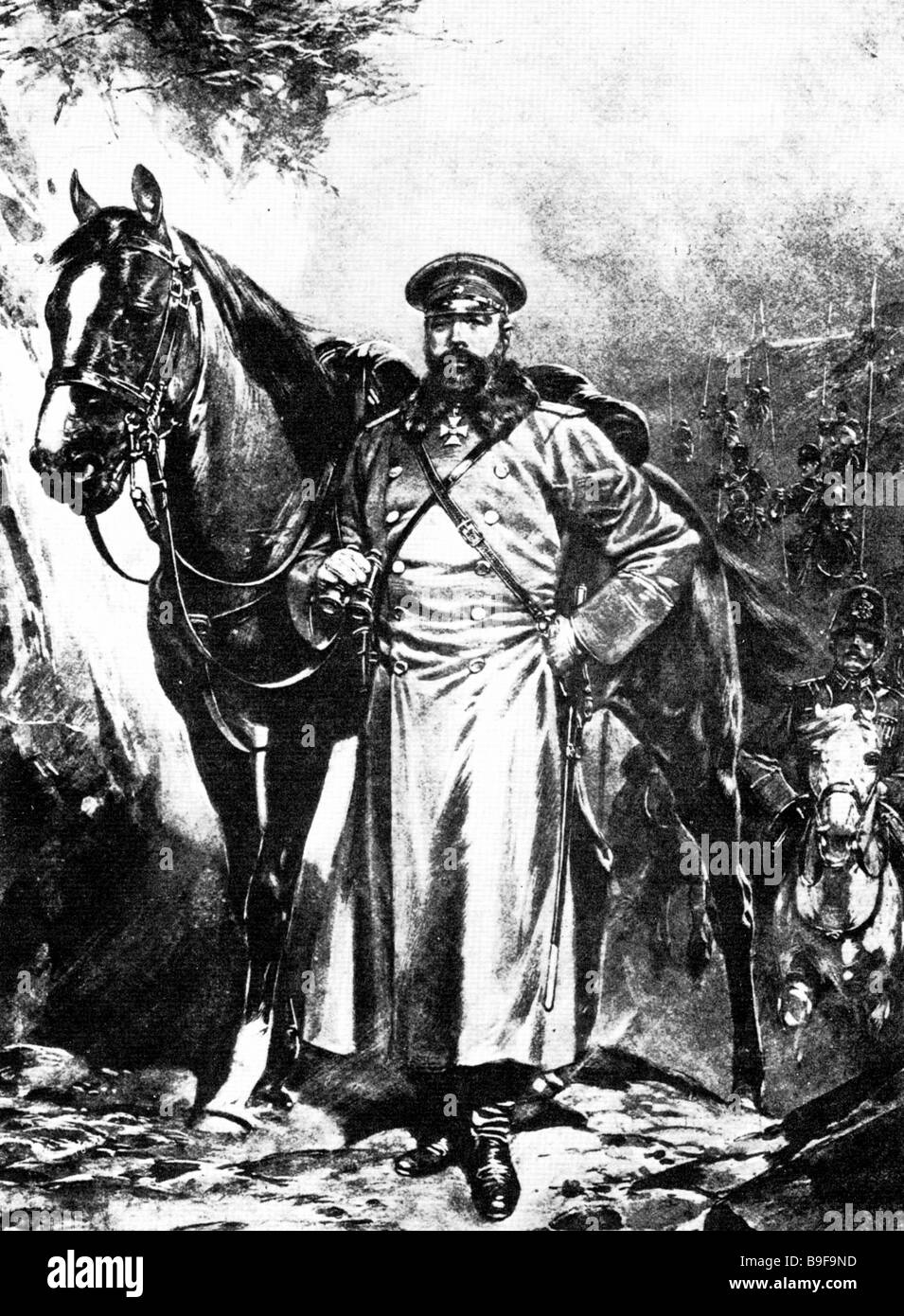 ALEKSEY KUROPATKIN Russisch kaiserlichen Minister des Krieges (1848 bis 1925) Stockfoto