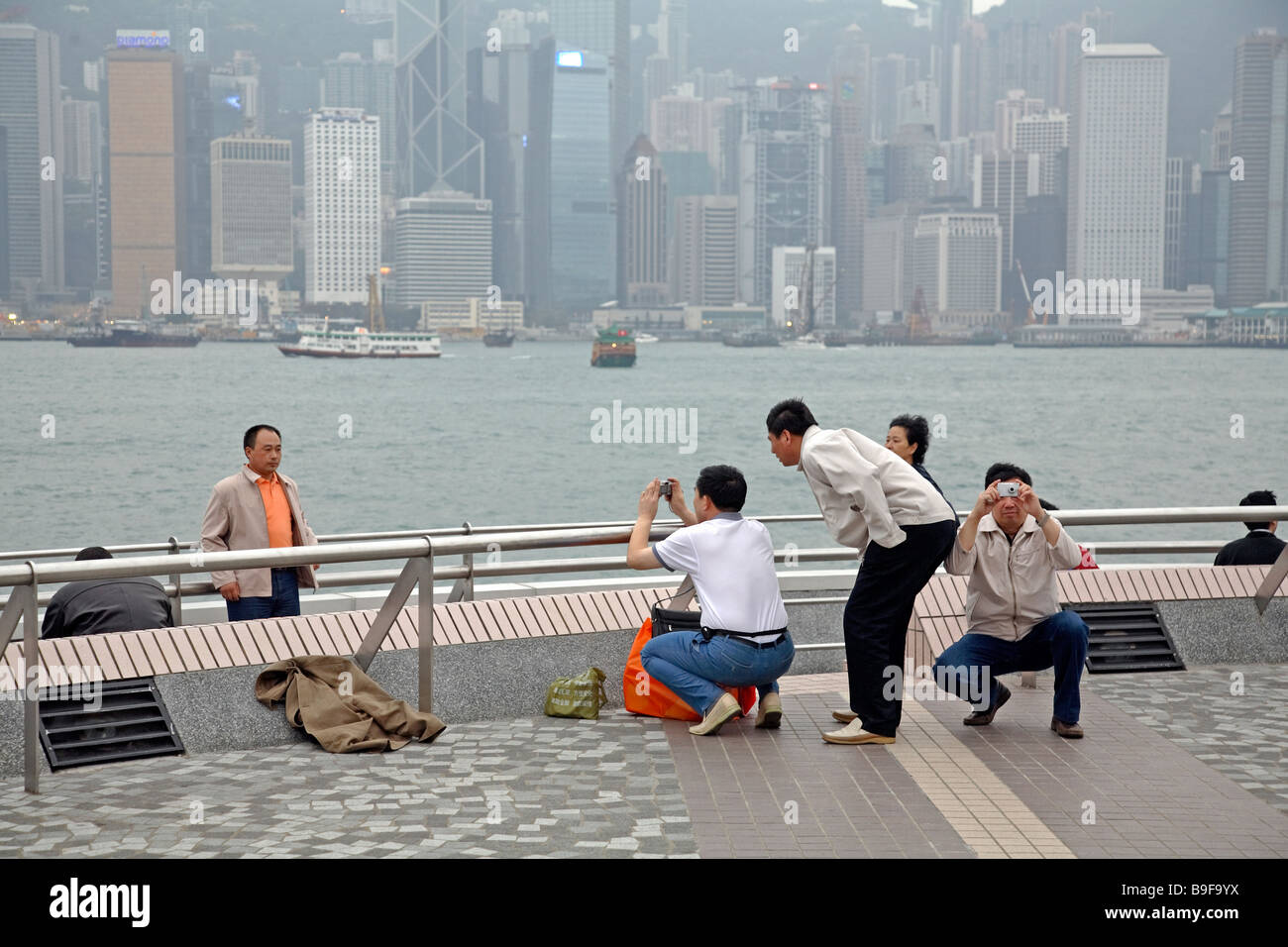 Erinnerungsbilder aus Hong Kong, China Stockfoto