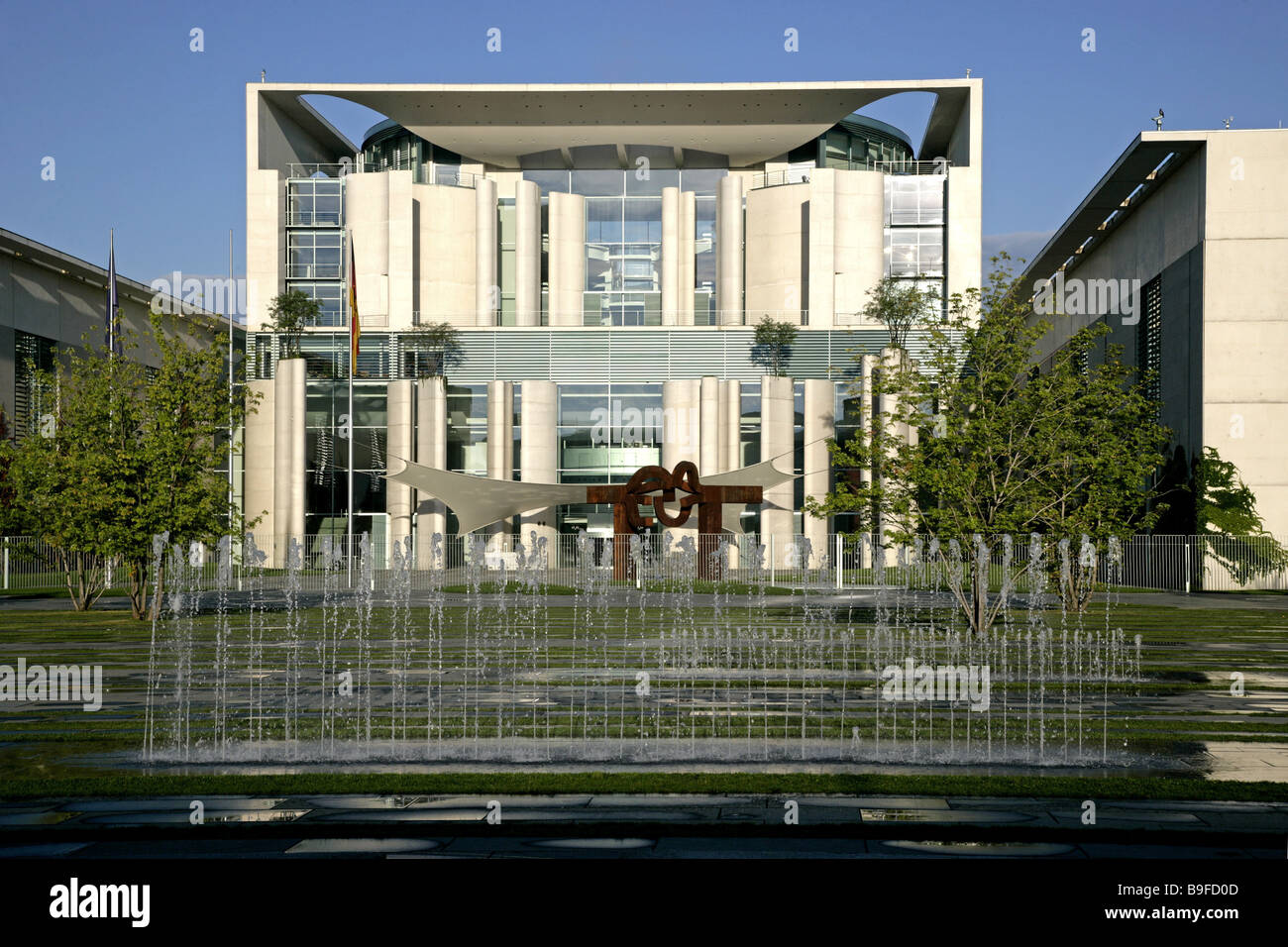 Deutschland Berlin Regierungsviertel Bundeskanzleramt der Republik Architektur außerhalb Bau Berlin Stockfoto