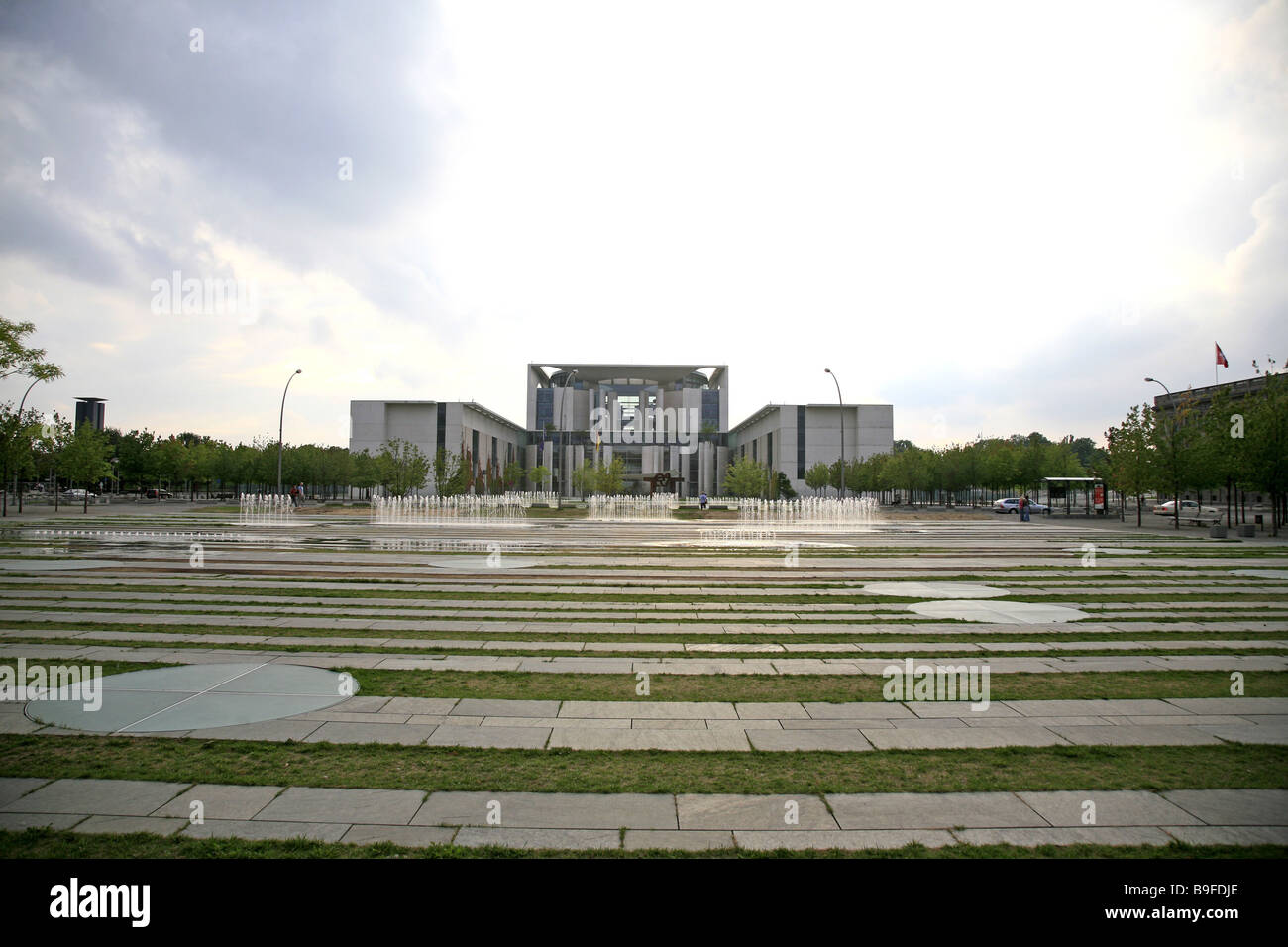 Deutschland Berlin Regierungsviertel Bundeskanzleramt der Republik Architektur außerhalb Bau Berlin Stockfoto