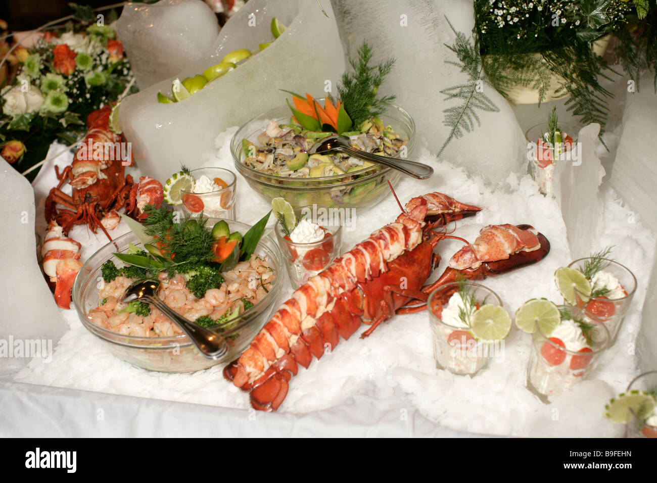 Gekochter Hummer Stockfoto