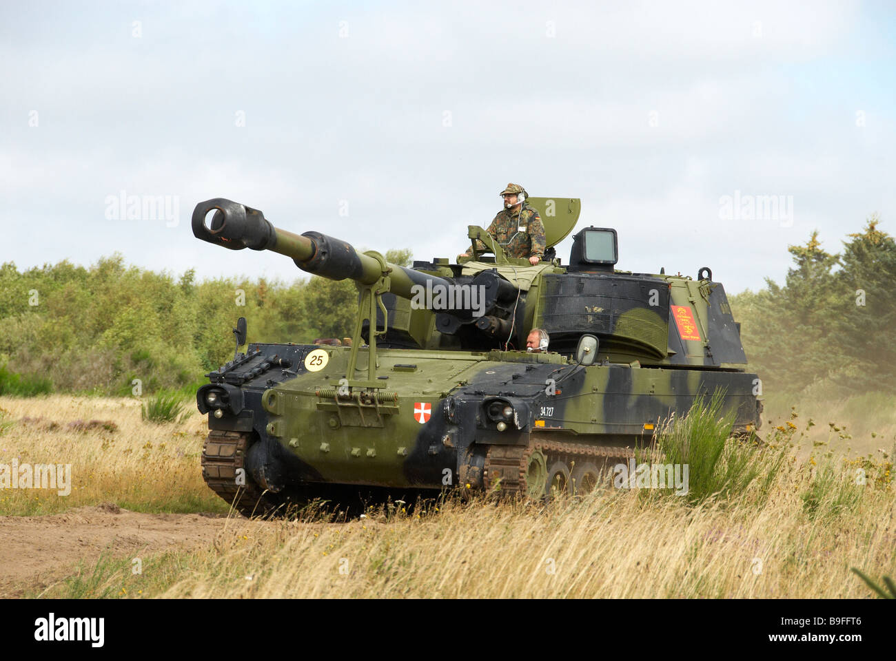 selbstfahrender Nato Haubitze 155 mm Stockfoto