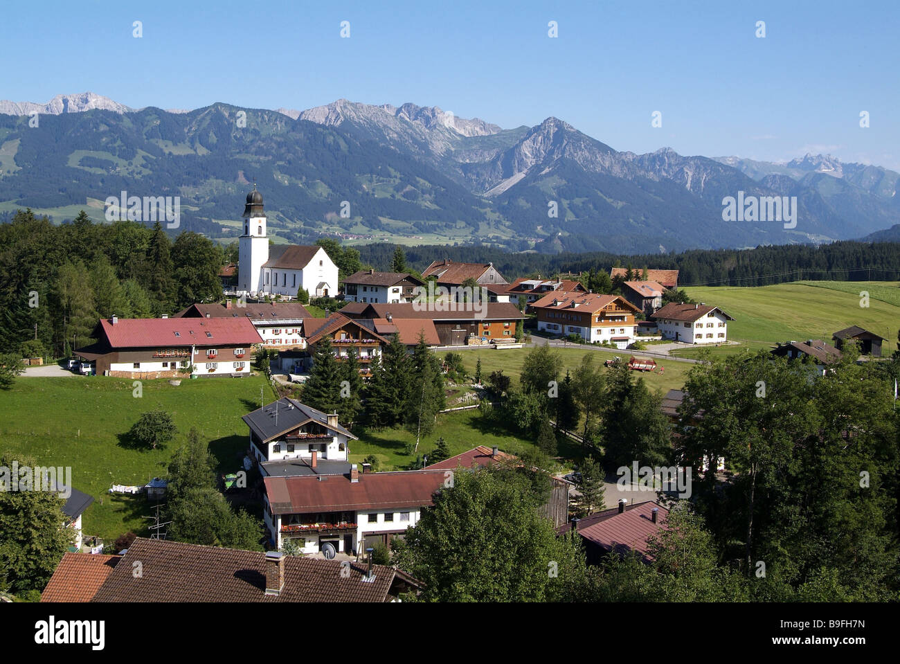Deutschland Oberallgäu Ofterschwang Stockfoto