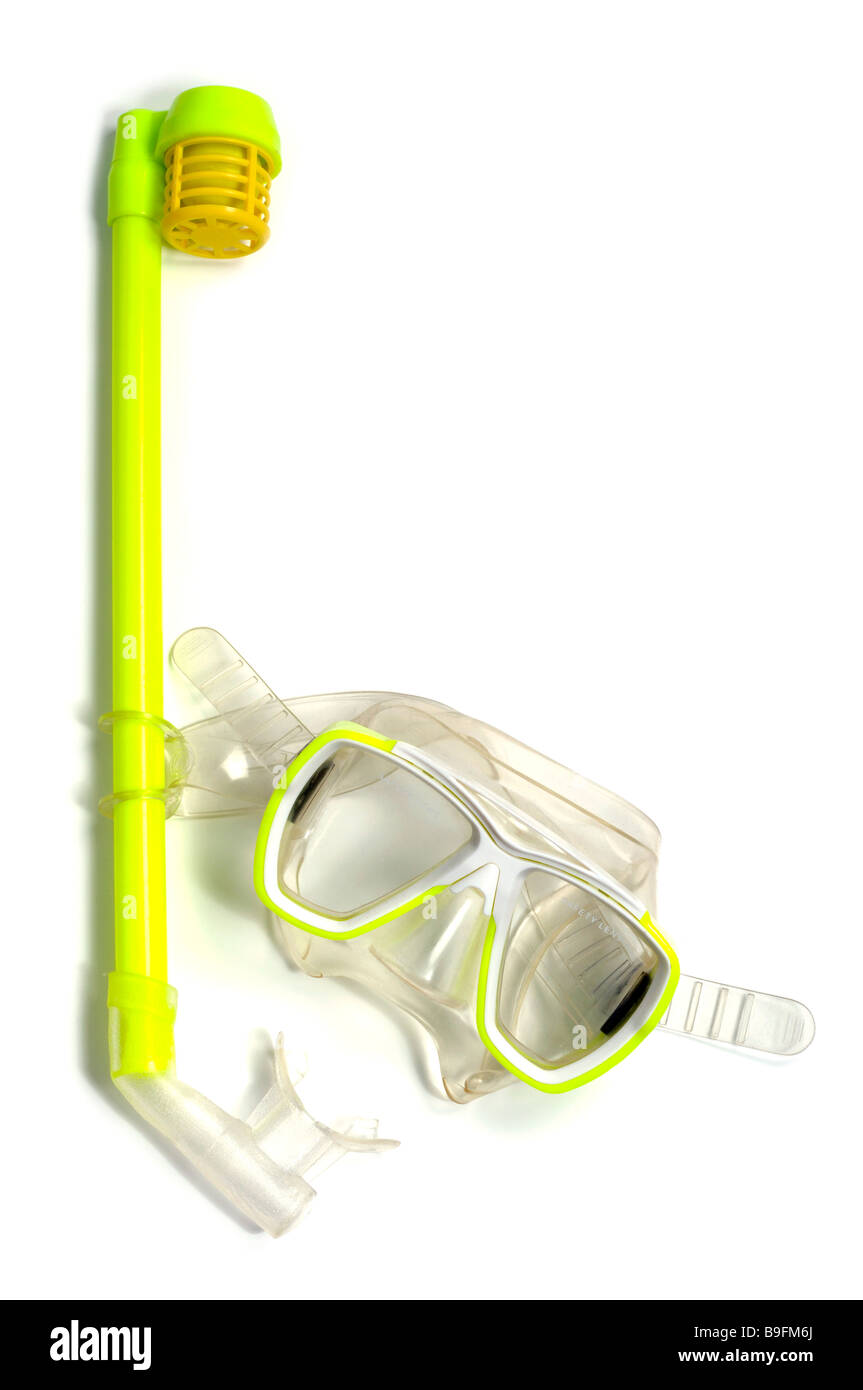 Schnorchel und Maske Stockfoto