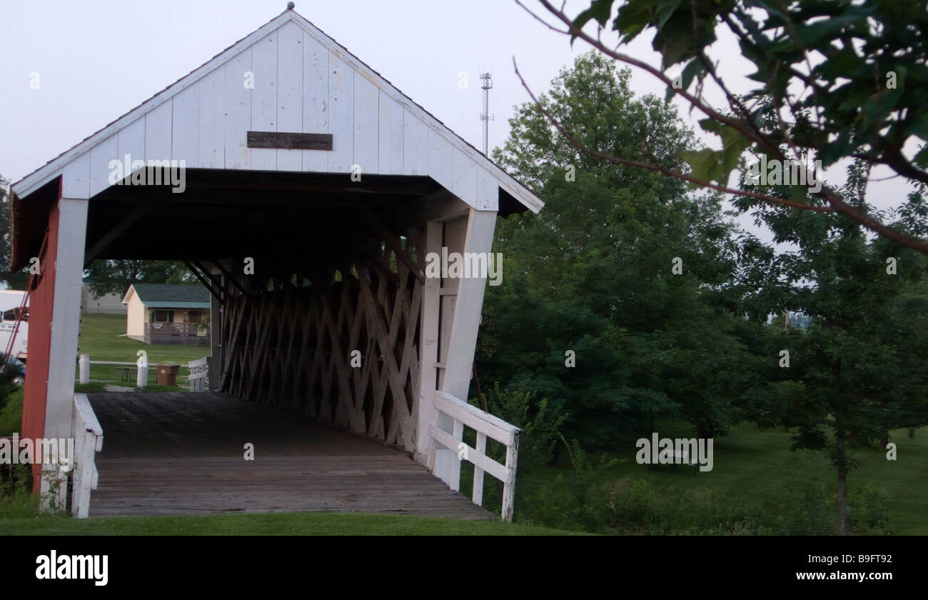 IMEs überdachte Brücke Madison County Iowa, USA Stockfoto