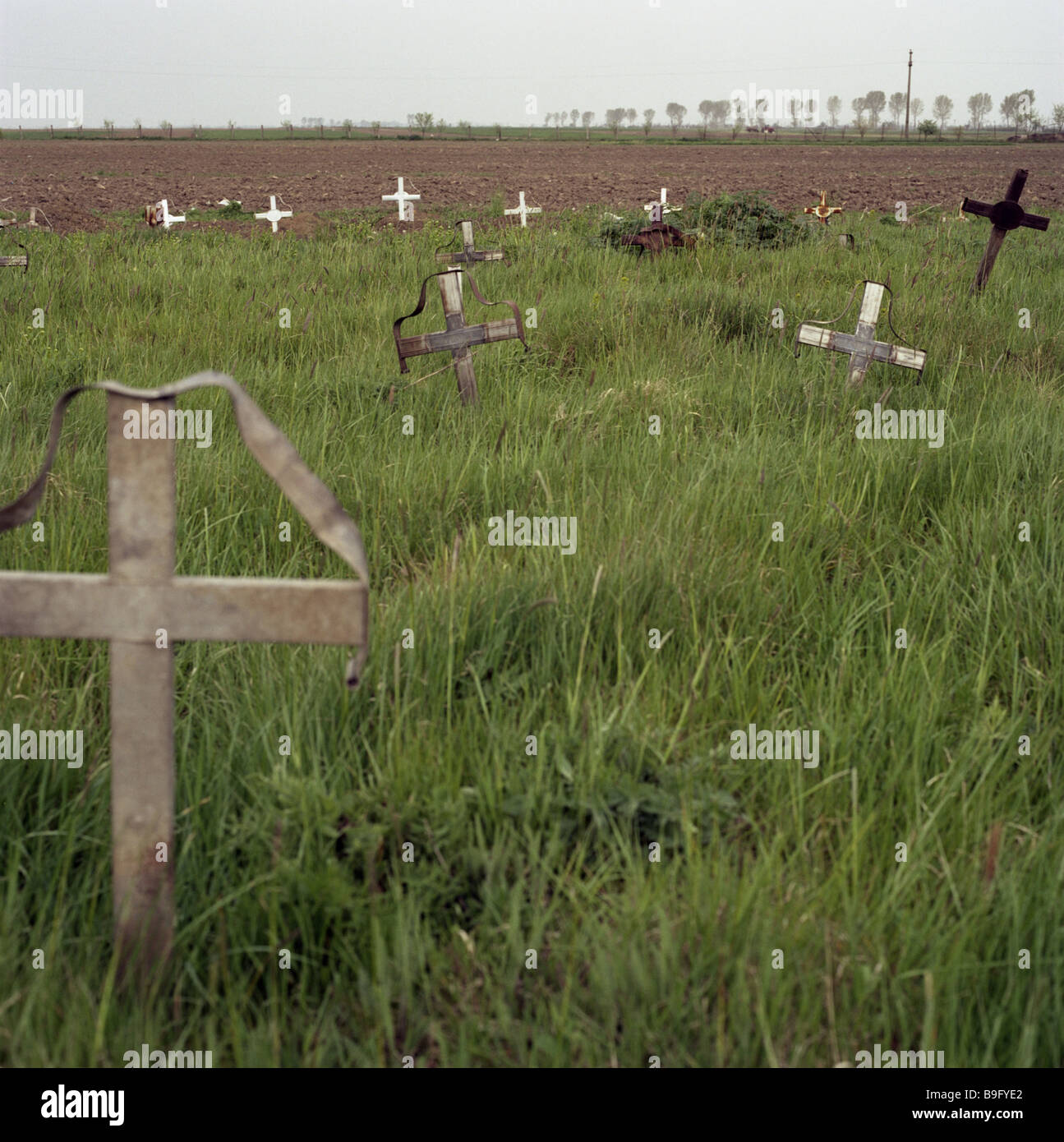 Rumänien Banat Ciacovar Armen-Grab Hof Stockfoto