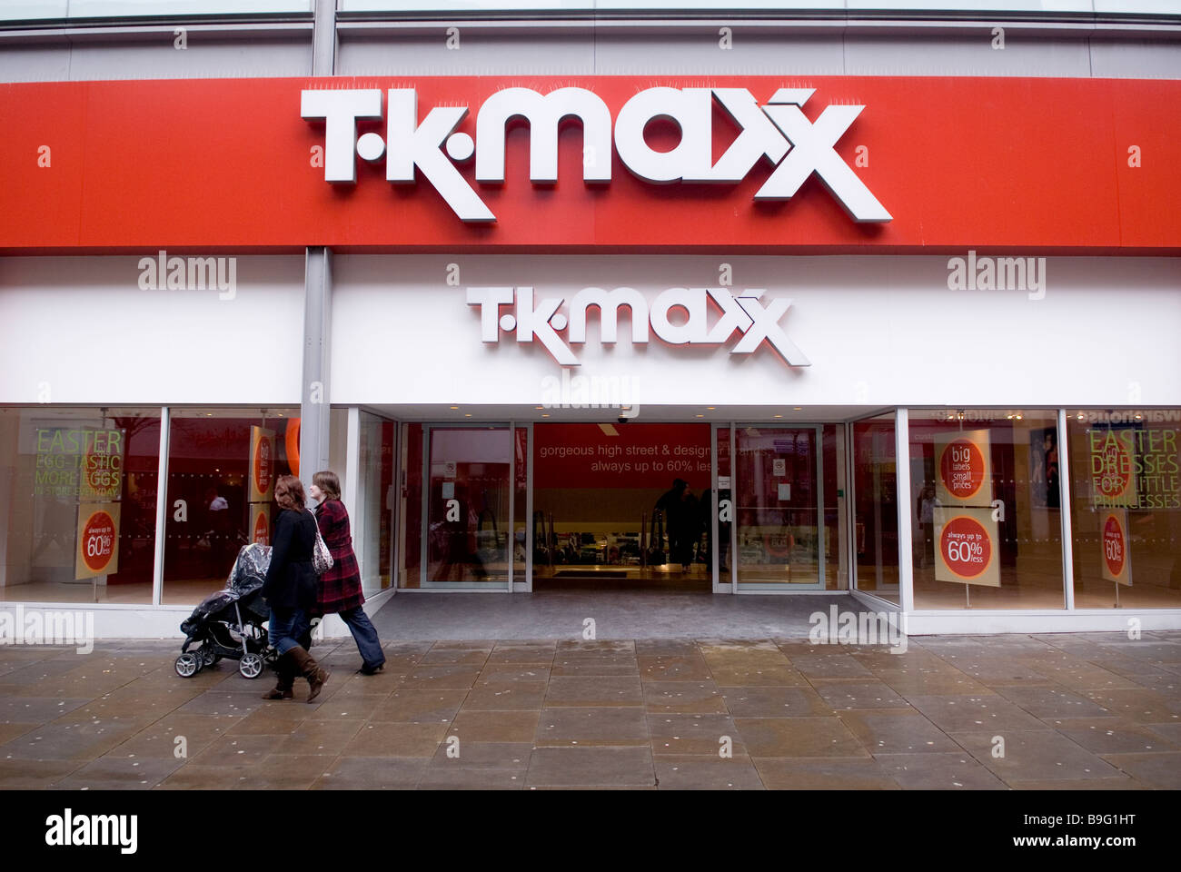 T.K.Maxx Kleidung zu speichern, im Stadtzentrum von Market Street Manchester UK Stockfoto