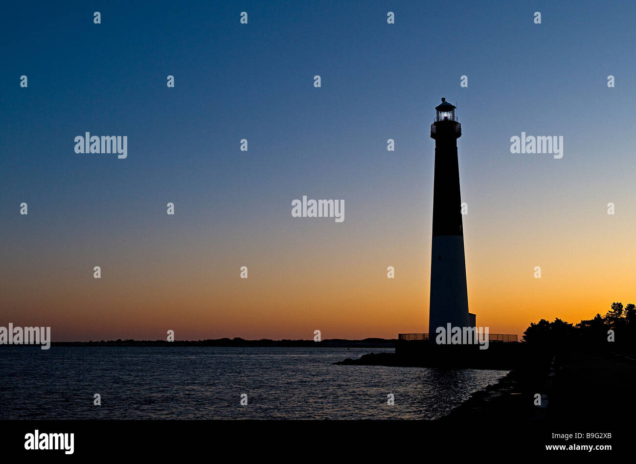 Barnegat Leuchtturm Long Beach Island New Jersey USA Stockfoto