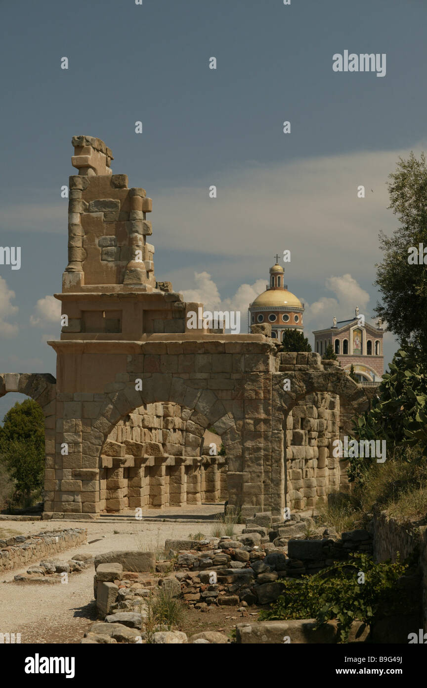 Italien-Sizilien-Tindari Basilika Stockfoto