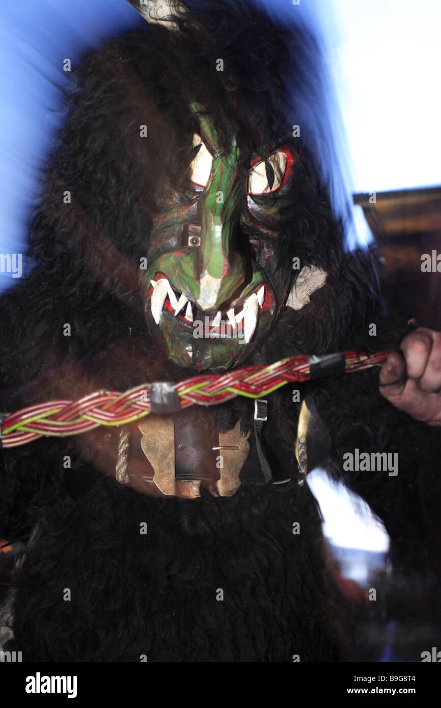 Deutschland Bayern Berchtesgadener Land St. Nikolaus-Zeit Krampus Stockfoto