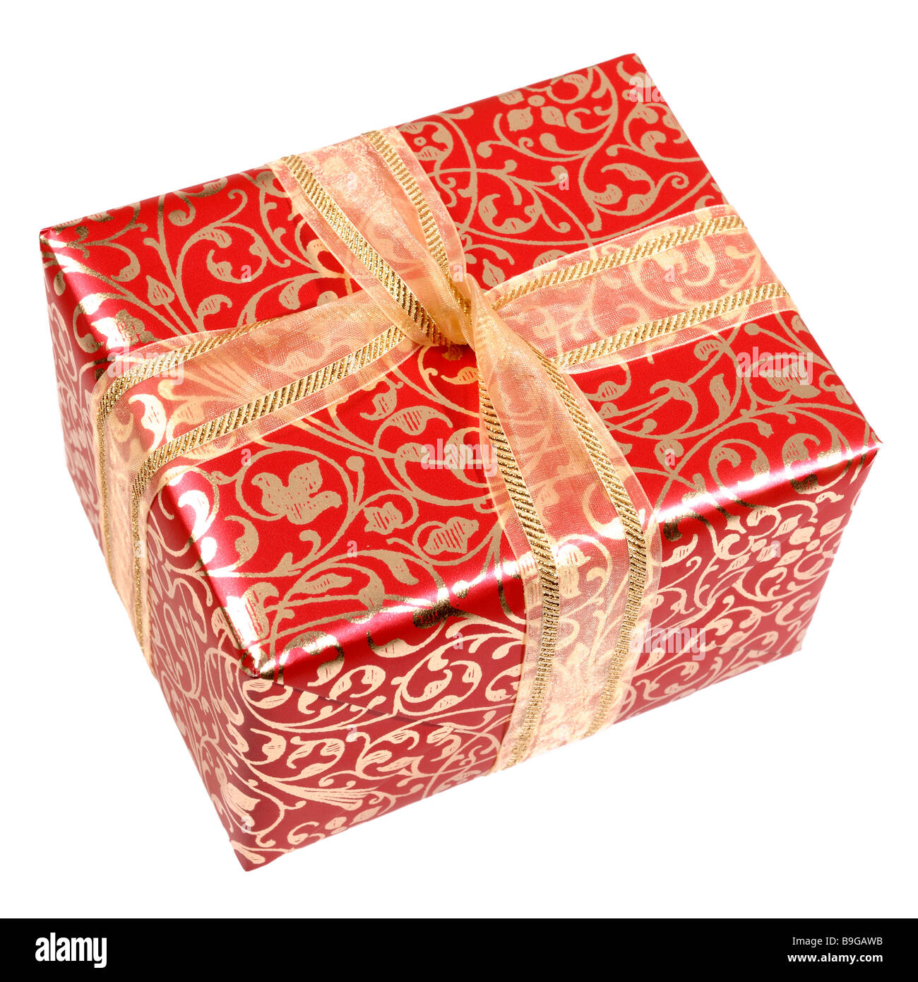 Verpackte Geschenkpaket Stockfoto