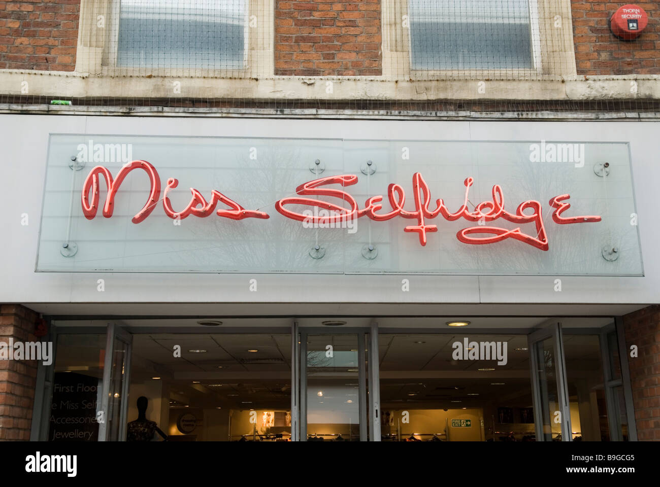 Miss Selfridge Bekleidungsgeschäft am Markt Straße Manchester UK Stockfoto