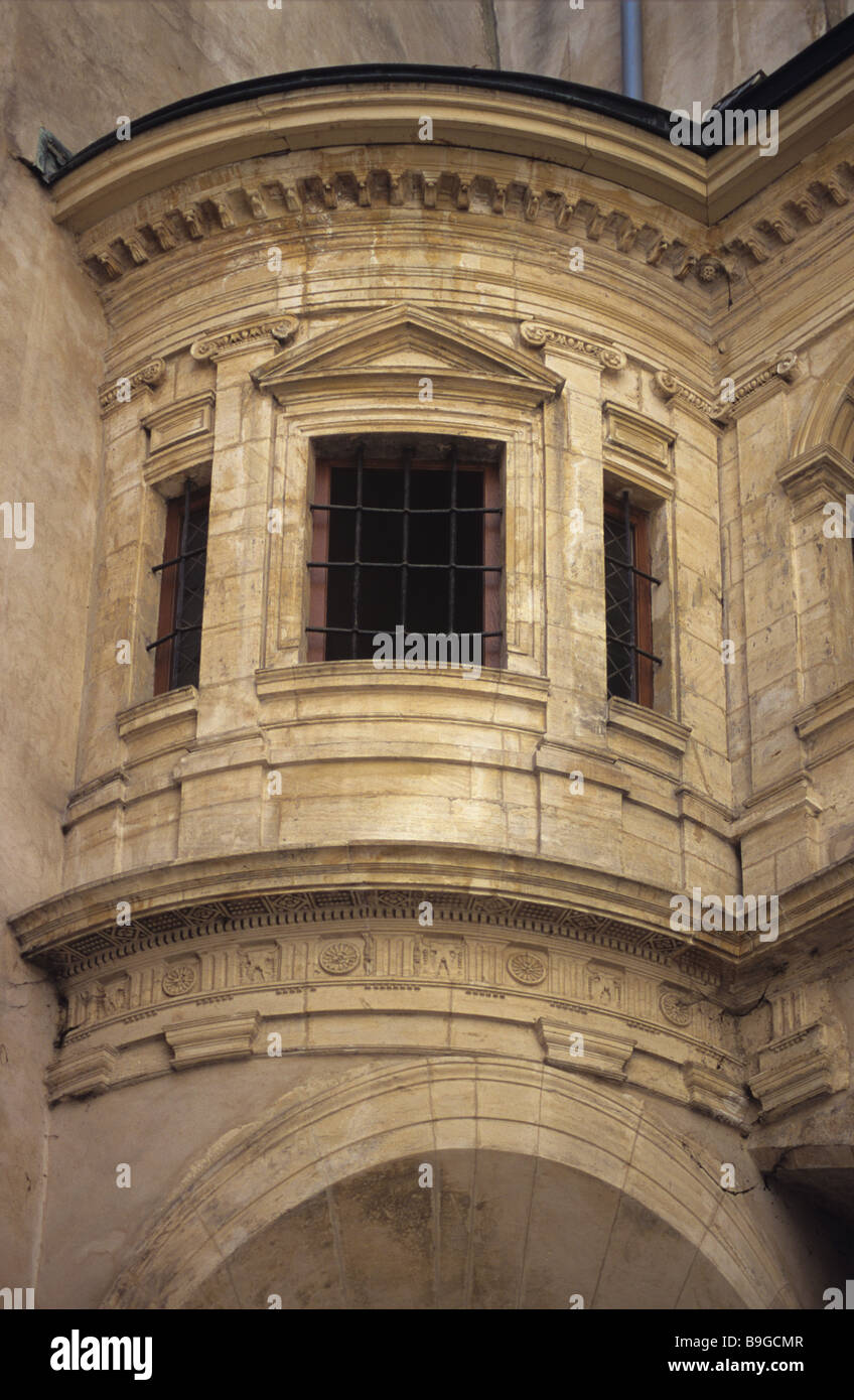 Renaissance-Stadthaus oder Haus mit Innenhof (c16th), Hôtel Bullioud, Philibert Delorme Gallery, Altstadt, Lyon oder Lyon, Frankreich Stockfoto