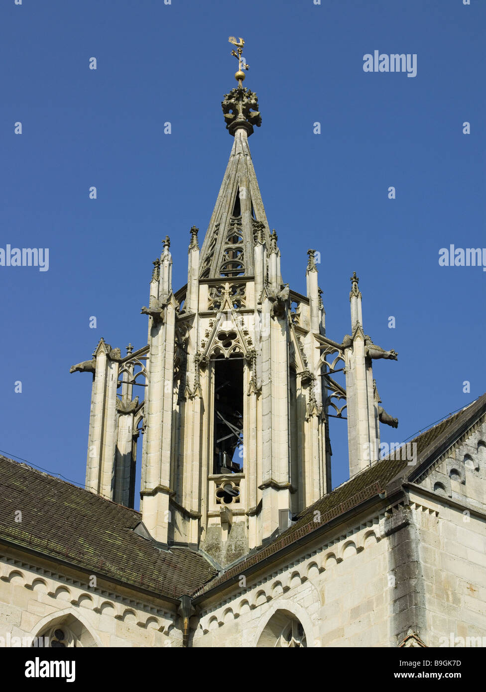 Deutschland Baden-Württemberg Tübingen Kloster Bebenhausen Kreuzung Turmviertel Schönbuch Kirchturm gotischen Stil baut Stockfoto