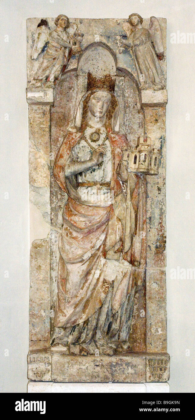 Deutschland Nordrhein-Westfalen Köln Denkmal Platte Plektrudis Anblick gotische Urheber Heiligen Plektrudis St. Maria in der Stockfoto