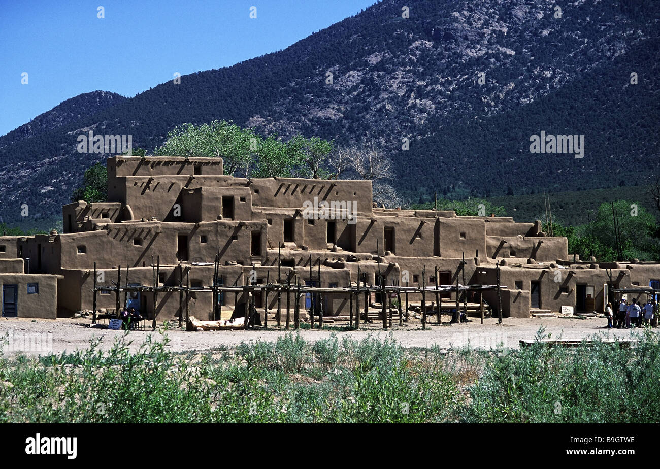 Taos Pueblo, New Mexico, USA Stockfoto