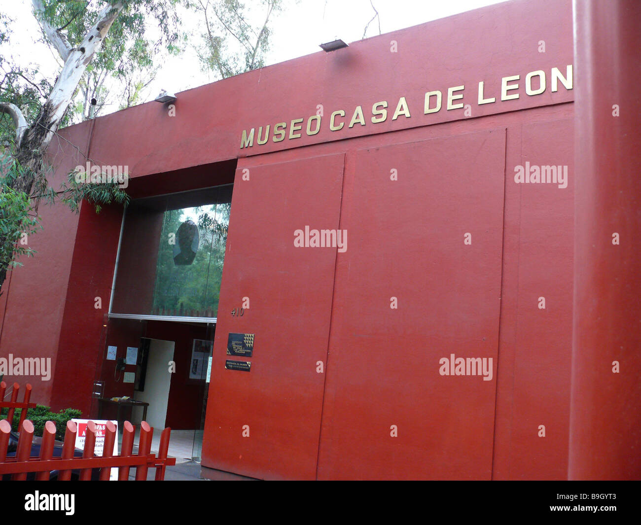 Mexiko Mexiko-Stadt Coyoacan Museo-Casa-de-Leon-Trotzki Eingang Haus-Museumsbauten Kultur Wohnräume Ausstellung Exil Stockfoto