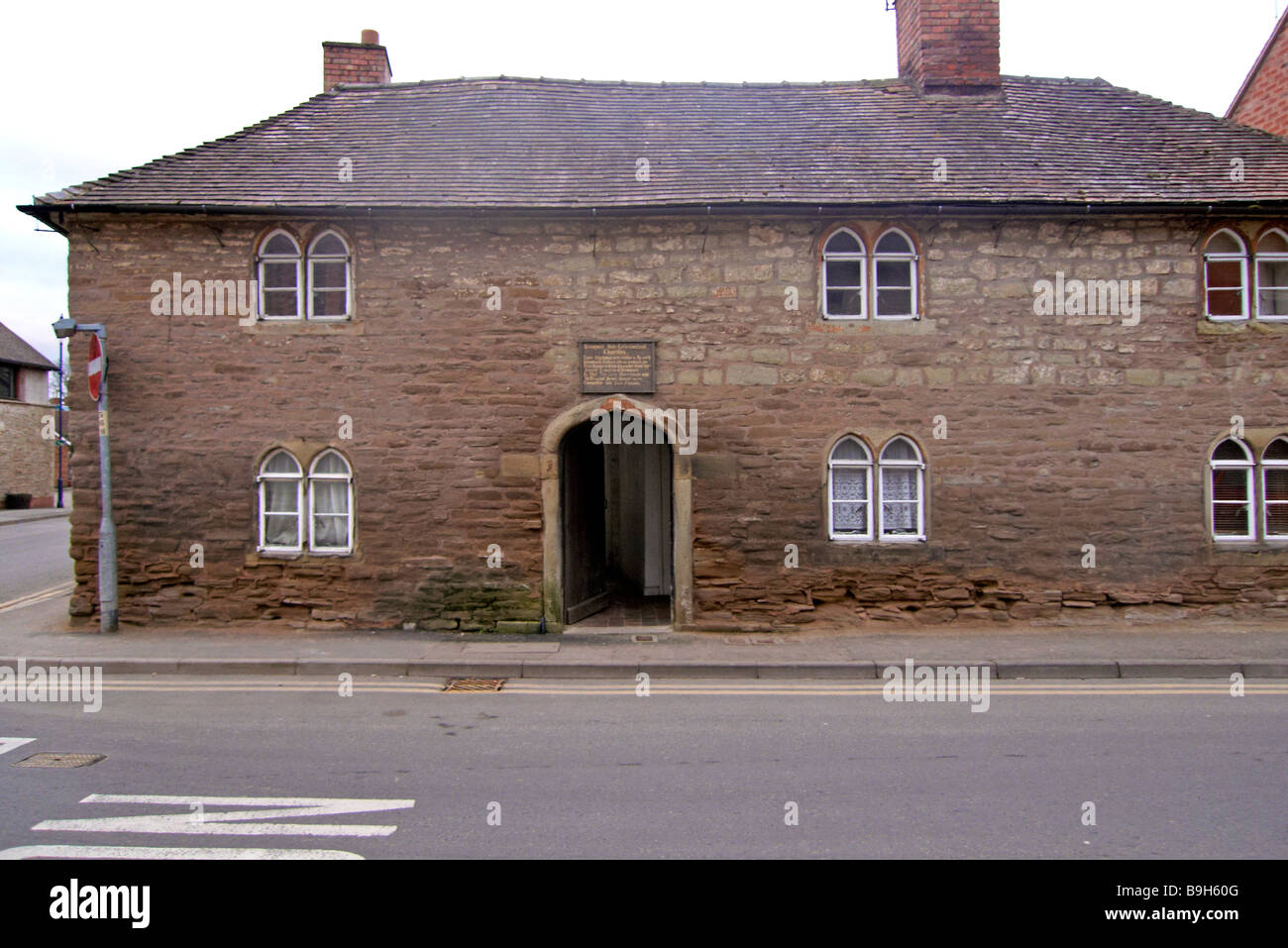 Almosen-Häuser in Bromyard herefordshire Stockfoto