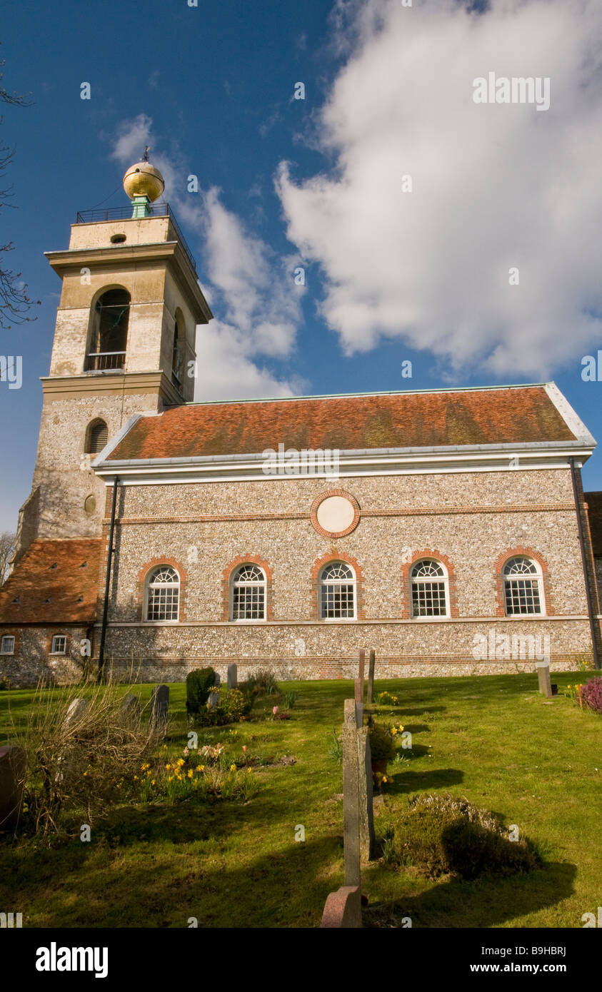 St.-Laurentius Kirche in West Wycombe in Buckinghamshire Stockfoto