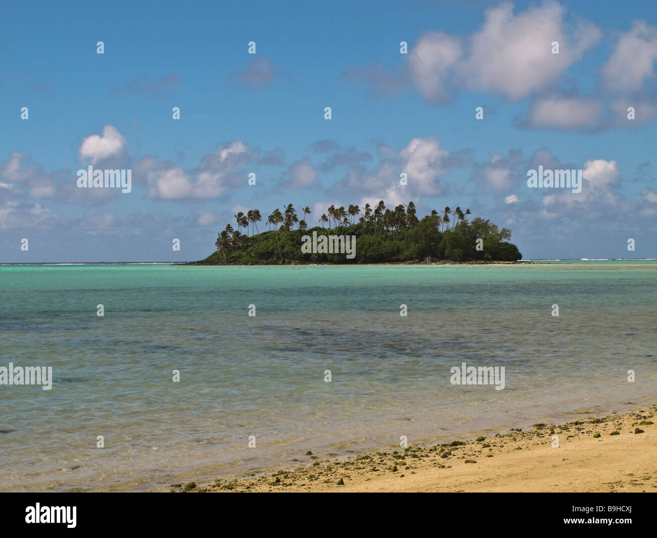 Taakoka Insel in Muri Lagoon-Rarotonga-Cook-Inseln Stockfoto