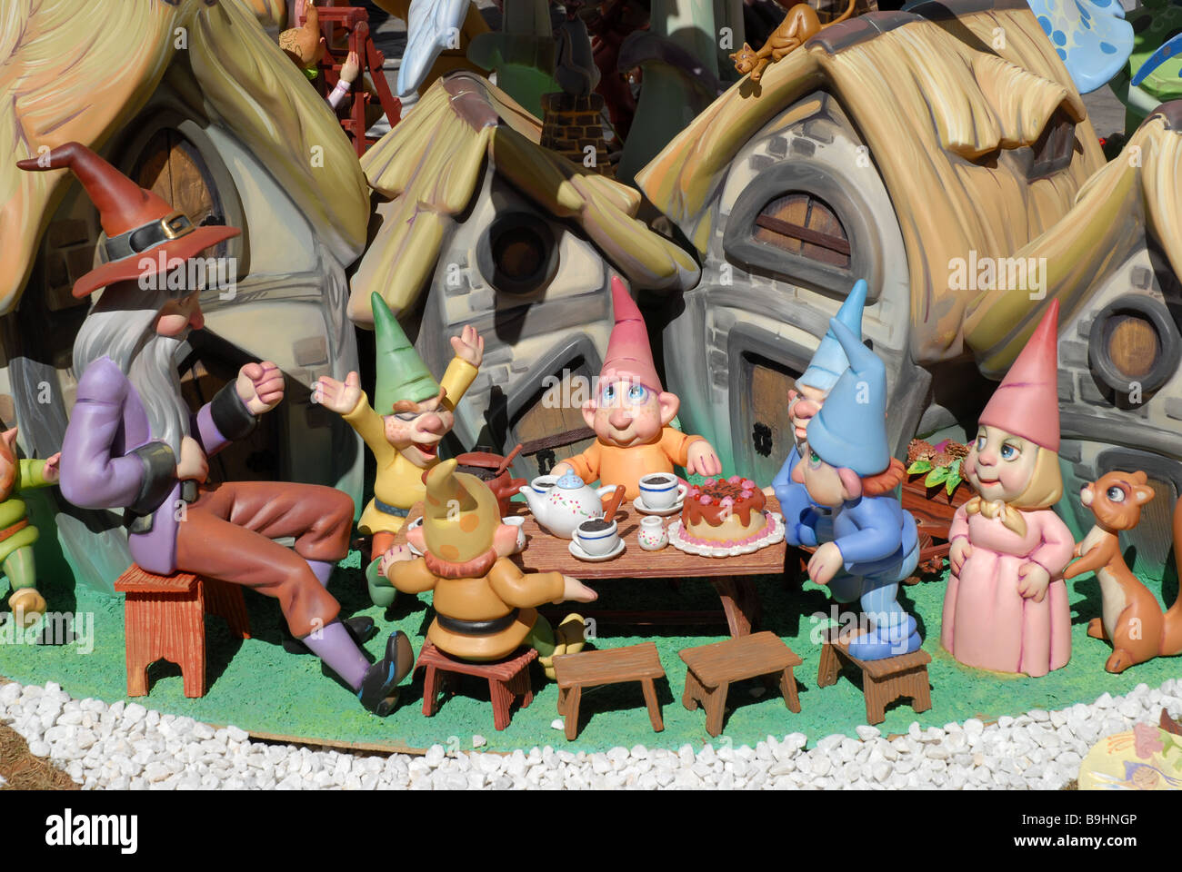 Kinder Falla, Las Fallas Fiesta, Dia de San Jose, Denia, Provinz Alicante, Comunidad Valenciana, Spanien Stockfoto