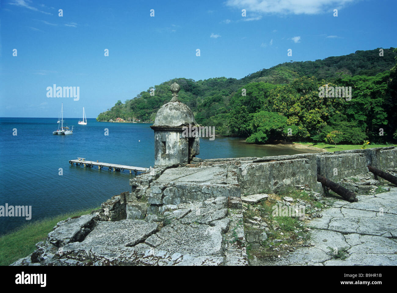 San Fernando Fort, Portobelo, Colón Provinz, Panama Stockfoto