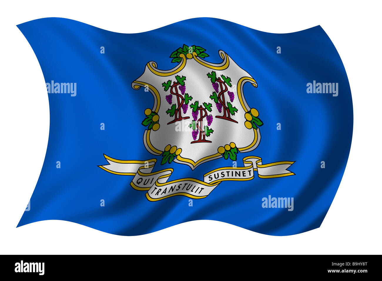 Flagge von Connecticut Stockfoto