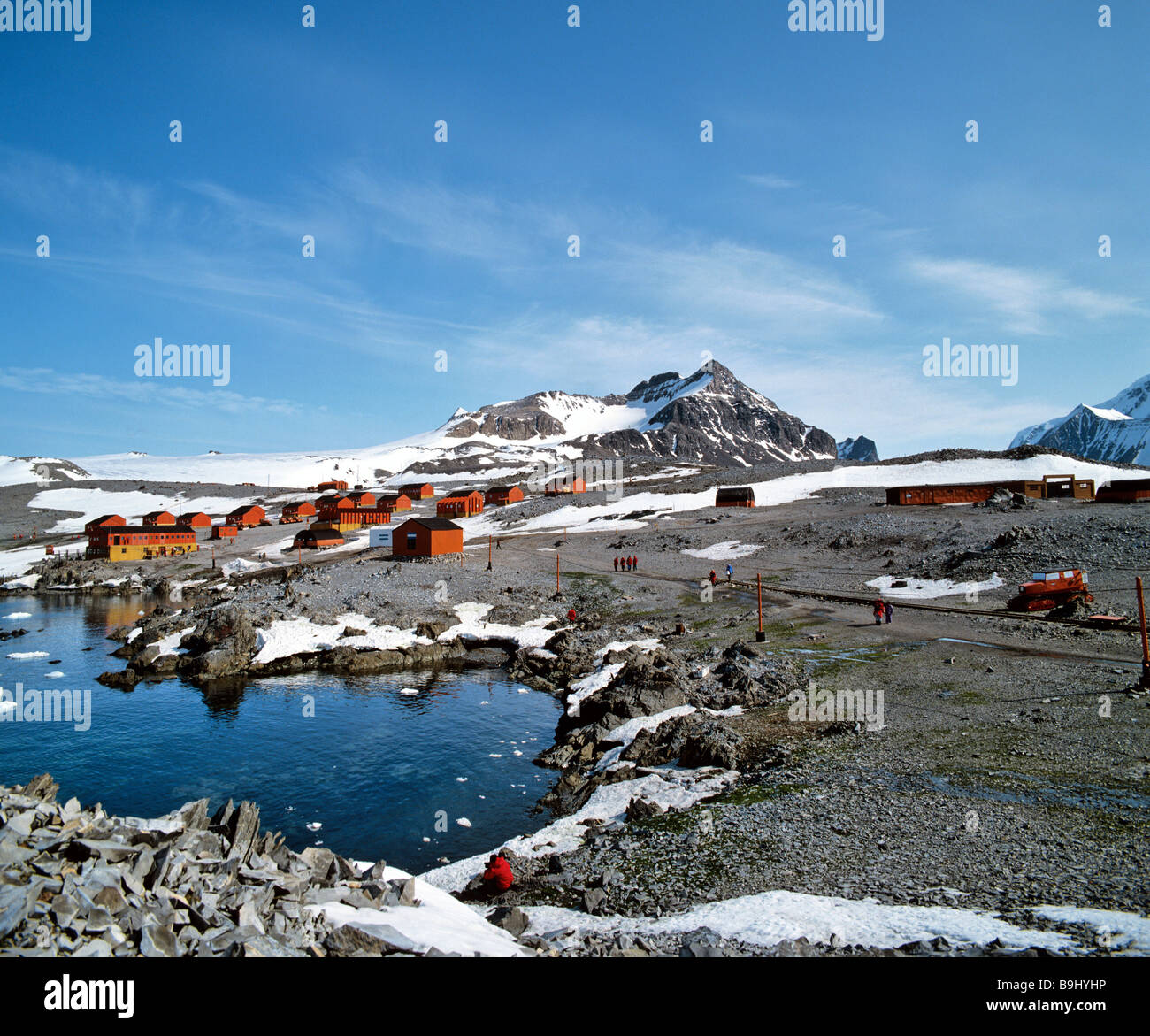 Weddell-Meer, Hope Bay, kleine Bucht am nördlichen Ende der antarktischen Halbinsel, argentinische Forschungszentrum Esperanza, Antarktis Stockfoto