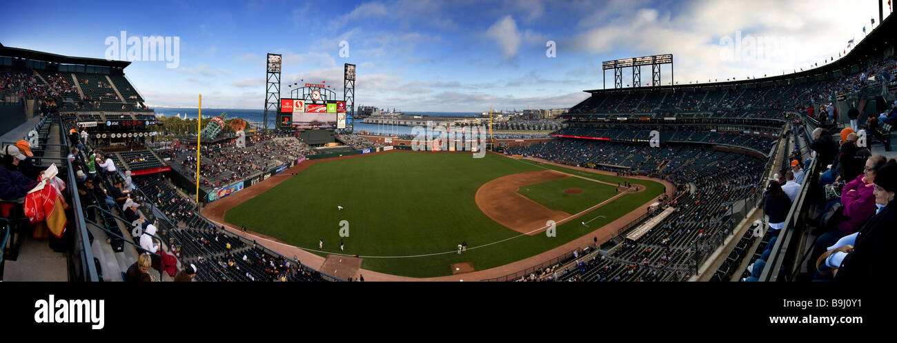 Die San Francisco Giants Stadium im Sommer, USA Stockfoto