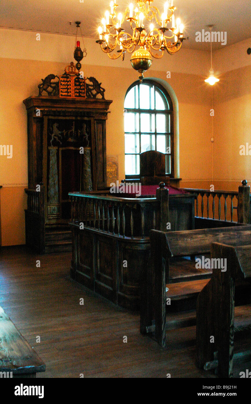 Der Chevra Lomdei Mishnayot Synagoge ist das einzige Überlebende jüdische Haus des Gebets in Oswiecim Polen Stockfoto