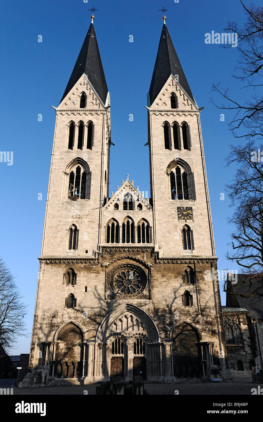 Kathedrale von Halberstadt, Harz, Sachsen-Anhalt, Deutschland, Europa Stockfoto