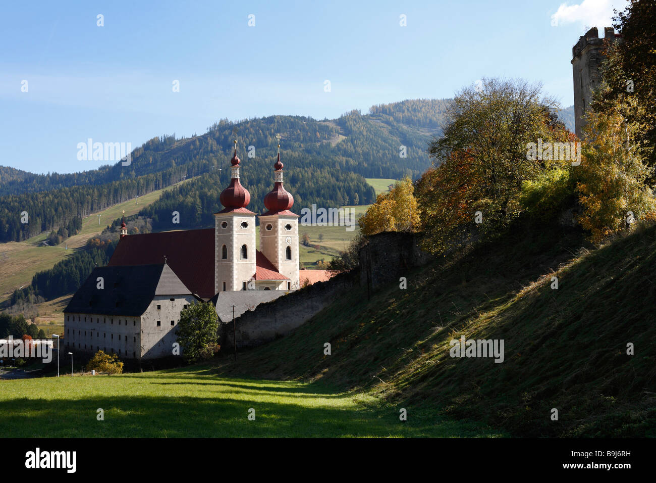 St. Lambrecht Benediktiner Kloster, Steiermark, Österreich, Europa Stockfoto