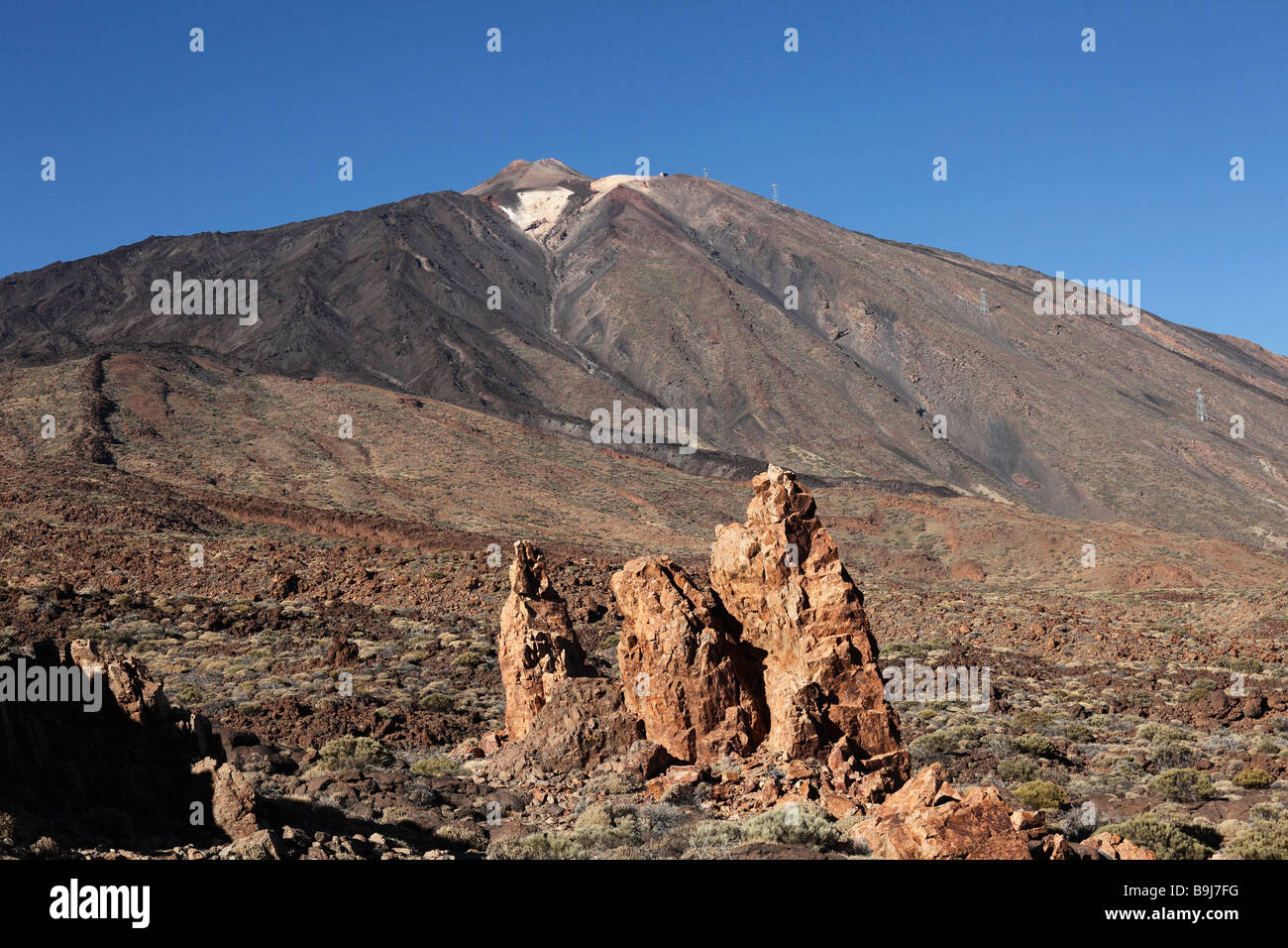 Vulkan Teide, Canadas del Teide-Nationalpark, Teneriffa, Kanarische Inseln, Spanien, Europa-Teneriffa, Kanarische Inseln, Spanien, Europa Stockfoto