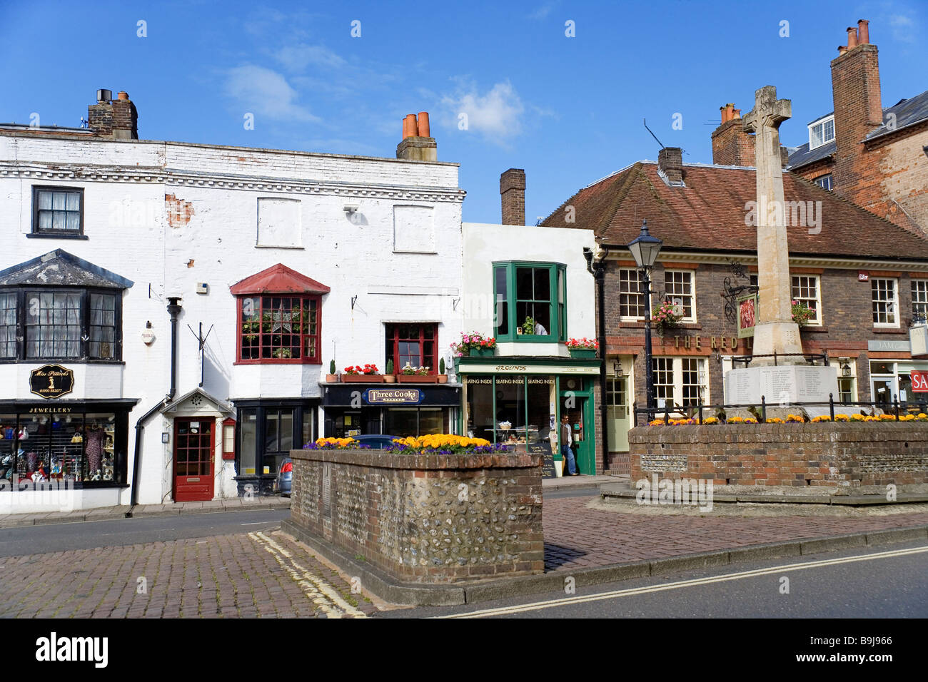 Historisches Viertel von Arundel, Sussex, Großbritannien, Europa Stockfoto