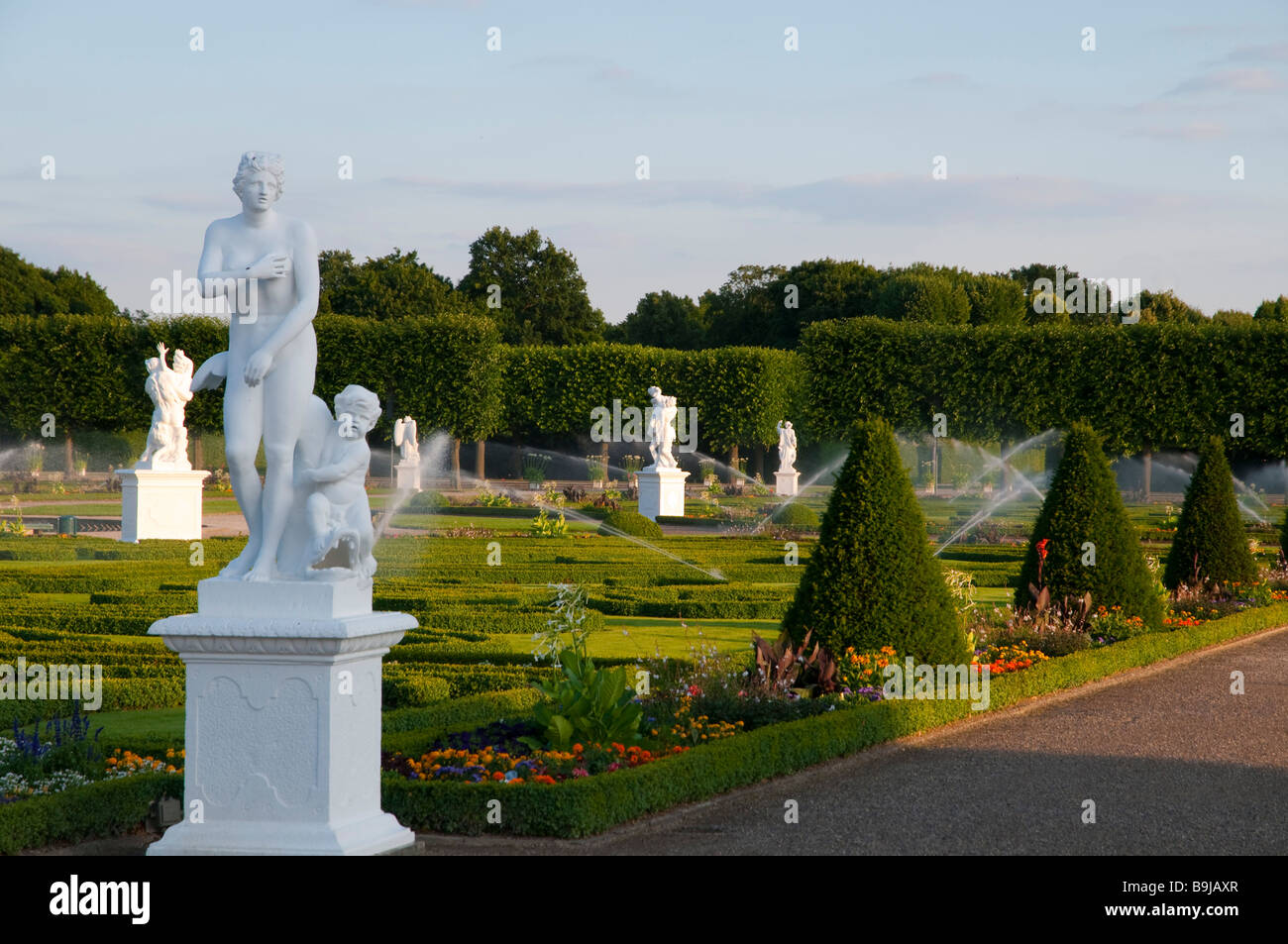 Barockgarten Großer Garten Herrenhausen, Hannover, Niedersachsen, Hannover große Garten Herrenhausen senken Sachsen Deutschland Stockfoto