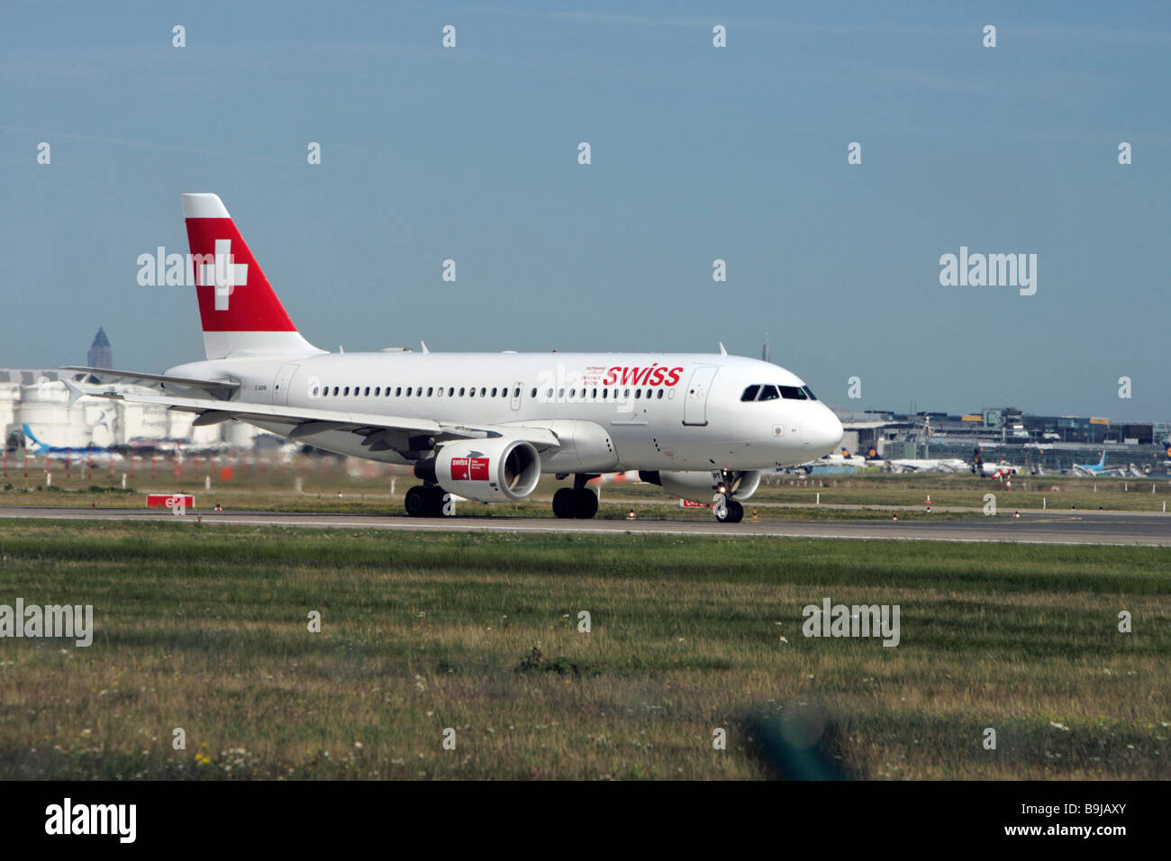 Swiss Airlines, Airbus, ein 319 ab Flughafen Frankfurt, Frankfurt am Main, Hessen, Deutschland, Europa Stockfoto