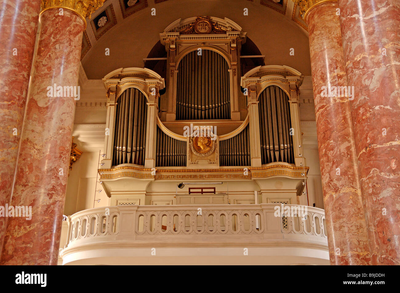 Orgel in der St. Elisabeth-Kirche, Nürnberg, Middle Franconia, Bayern, Deutschland, Europa Stockfoto