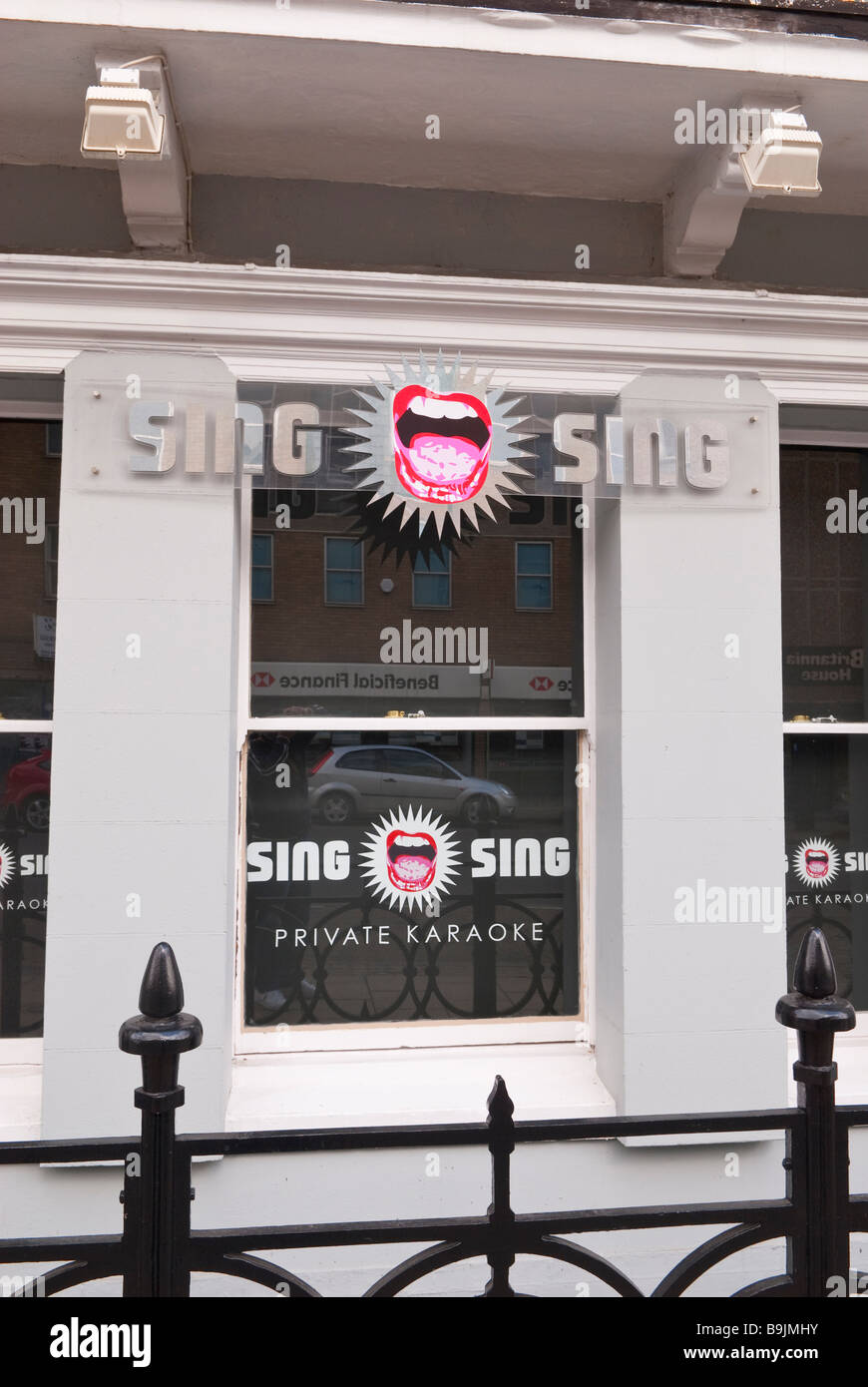 Sing Sing-private Karaoke-Club-Bar in Norwich, Norfolk, Großbritannien Stockfoto