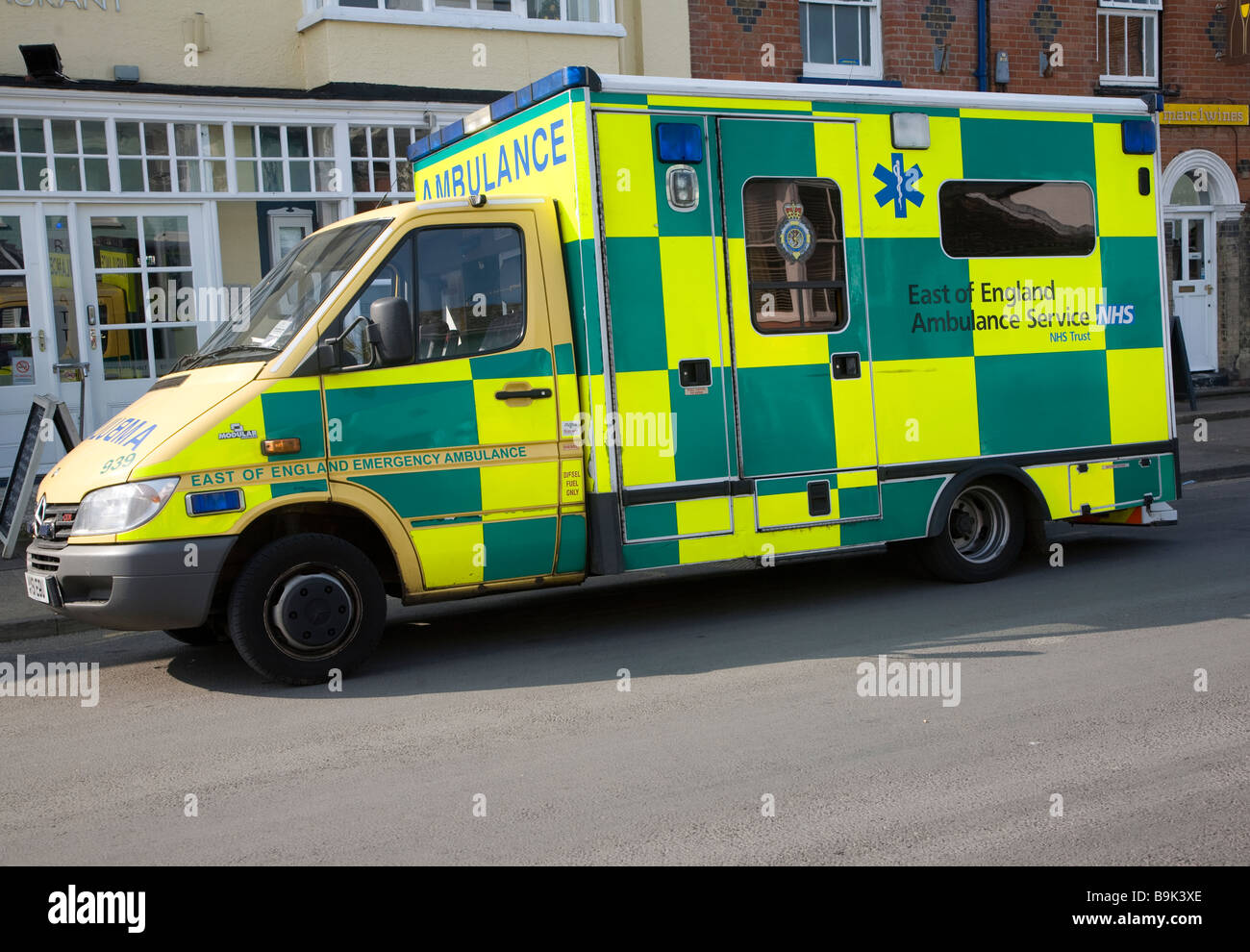 Östlich von England NHS Krankenwagen Stockfoto