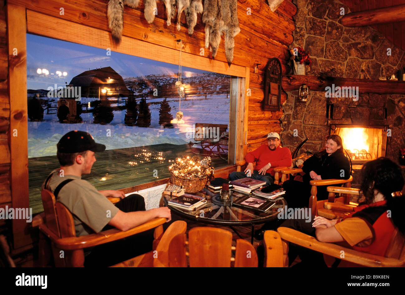 USA, Wyoming, Yellowstone-Nationalpark, Weltkulturerbe von UNESCO, Jackson Hole, François Corran' s Stockfoto