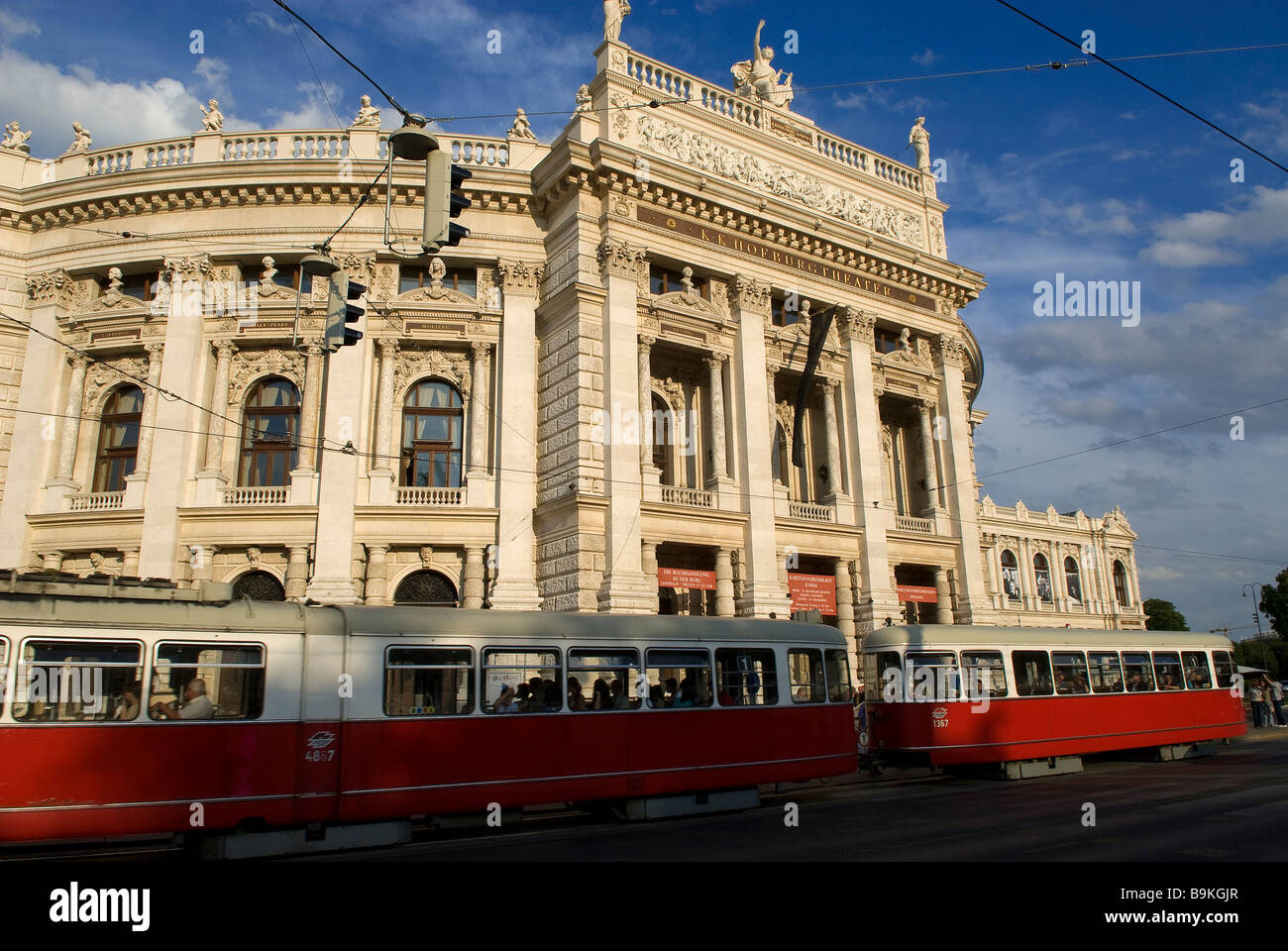 Österreich, Wien, Burgtheater (Nationaltheater) Stockfoto