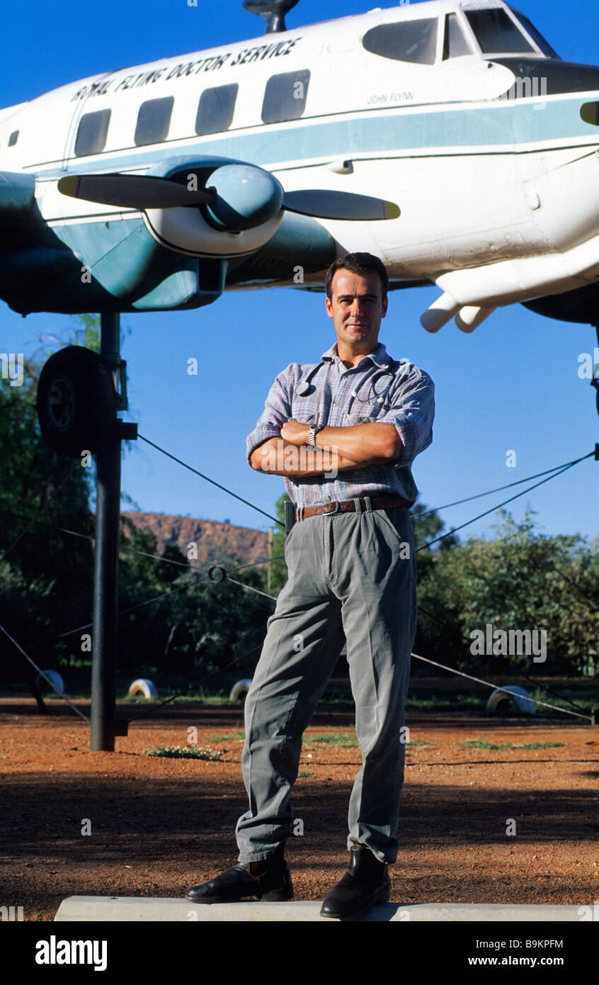 Australien, Northern Territory, Alice Springs, Nicolas, ein Mitglied der fliegenden Ärzte Stockfoto