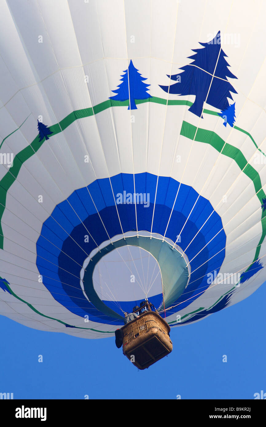 schönes Bild von Heißluft-Ballon-Hintergrund Stockfoto