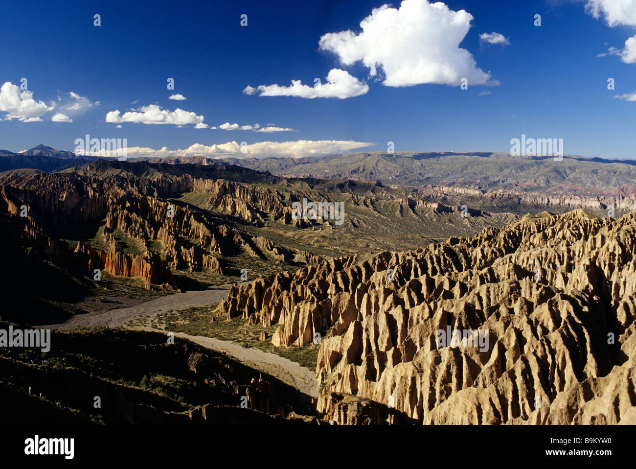 Bolivien, Potosi Departement Sud Chichas Provinz, El Sillar Website, Steinformationen Stockfoto
