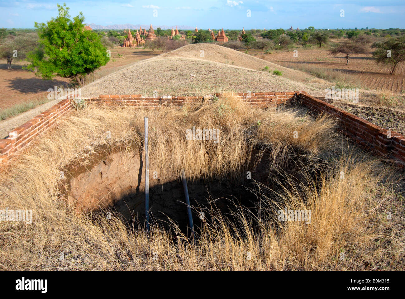 Die Tempel von Bagan archäologische Diebstahl Stockfoto