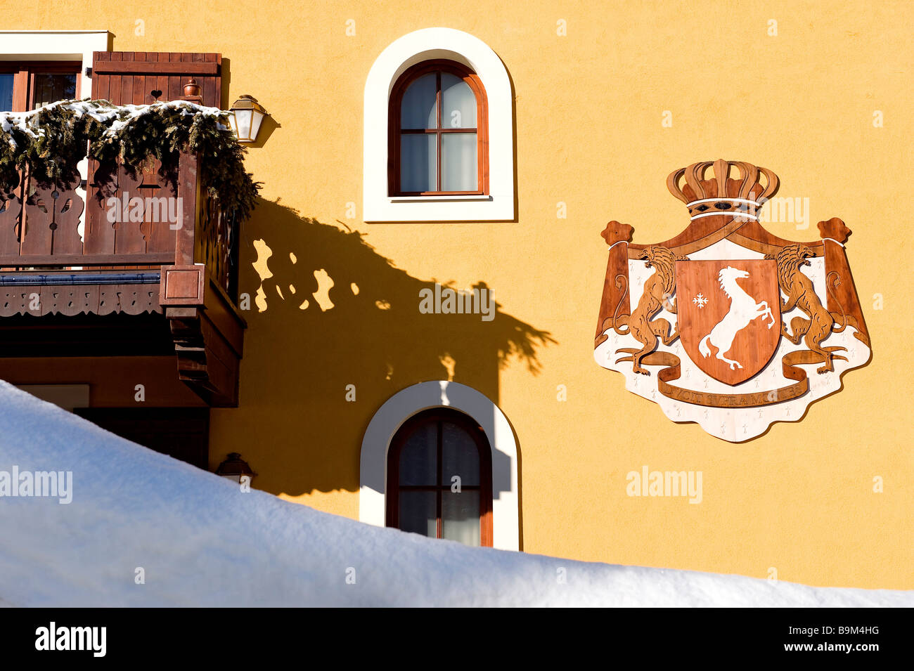 Frankreich, Savoyen, Courchevel 1850, Le Cheval Blanc 5-Sterne-Hotel Stockfoto