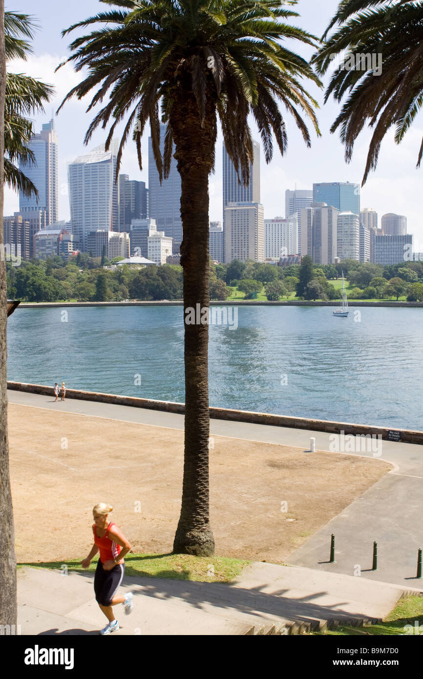 Jogger in Sydney Stockfoto