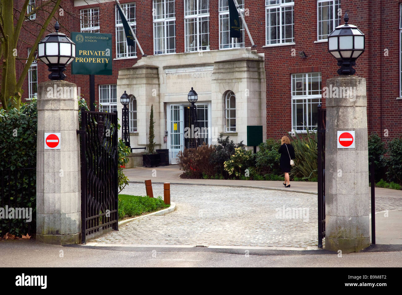 Regents College, Inner Circle, Regents Park, London England Stockfoto